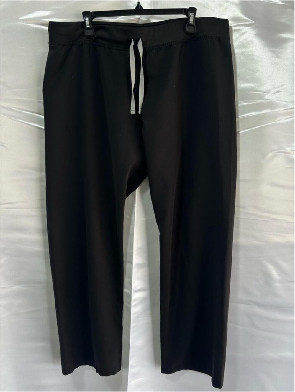 Figs Black Drawstring Scrub Pants